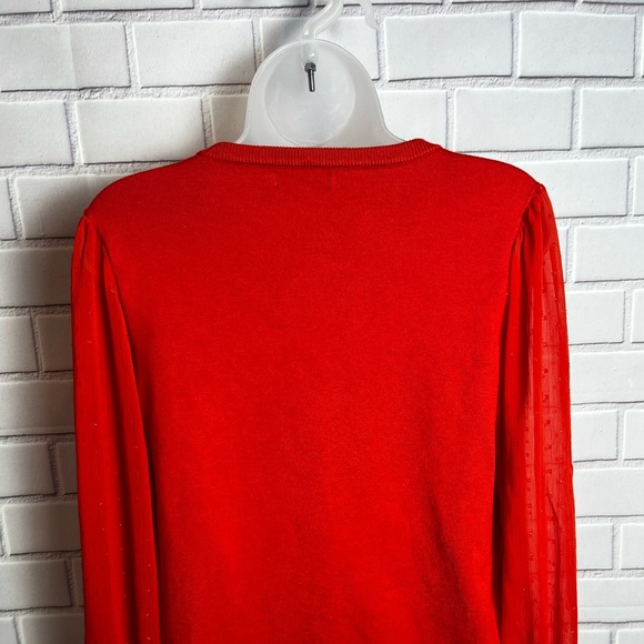 CALVIN KLEIN women Chic Red-orange  Sweater/size M - Picture 8 of 11